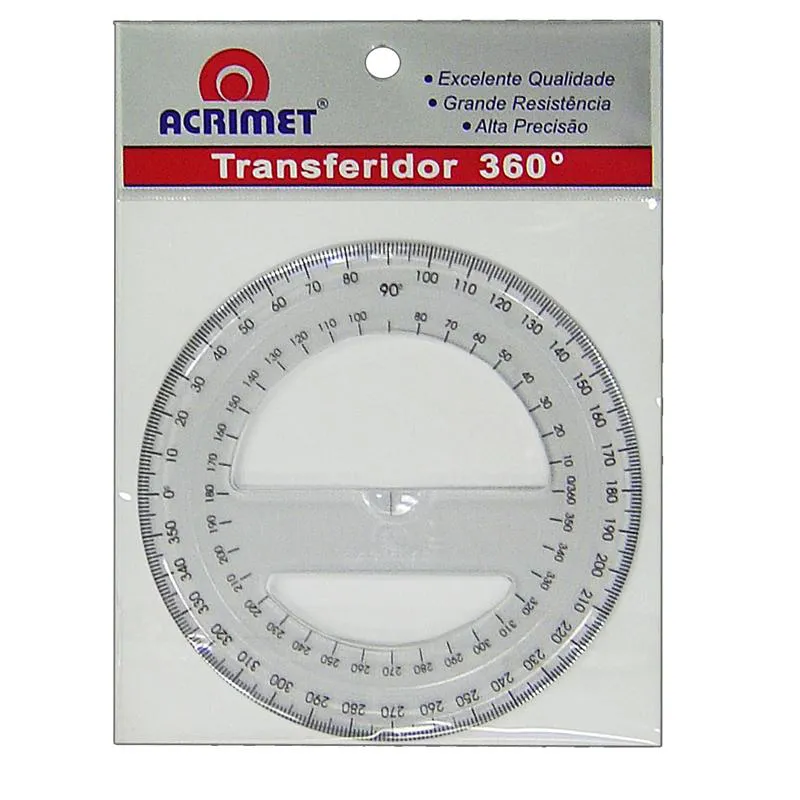 Transferidor poliestireno 360 graus - 552 - Acrimet