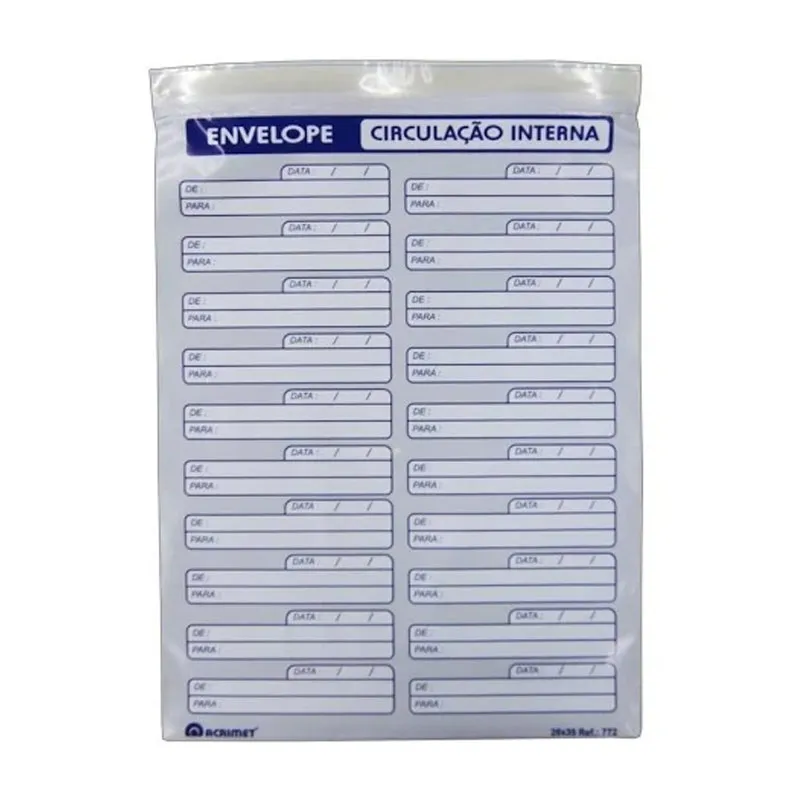 Envelope plástico Vai Vem 26x35cm 12 unidades - 772 - Acrimet