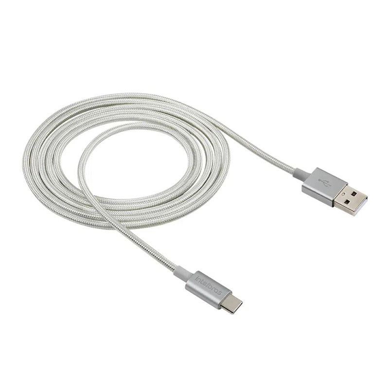 Cabo USB para USB-C Nylon Branco 1,5m EUAC15NB - Intelbras