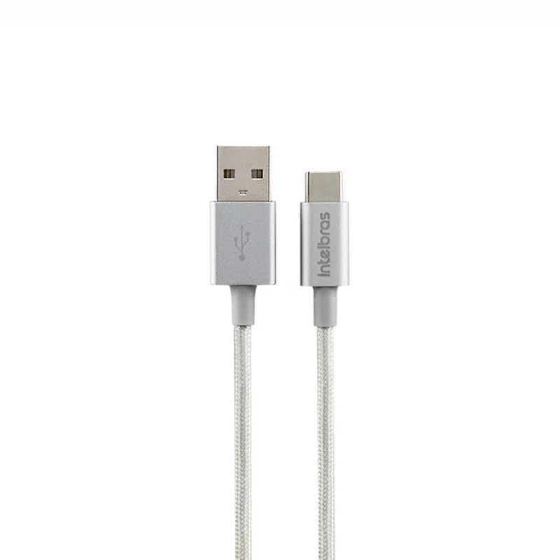 Cabo USB para USB-C Nylon Branco 1,5m EUAC15NB - Intelbras