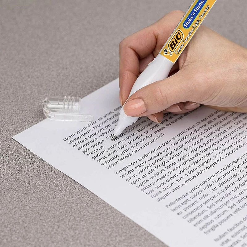 Corretivo caneta Shake'n Squeeze 8ml blister - Bic