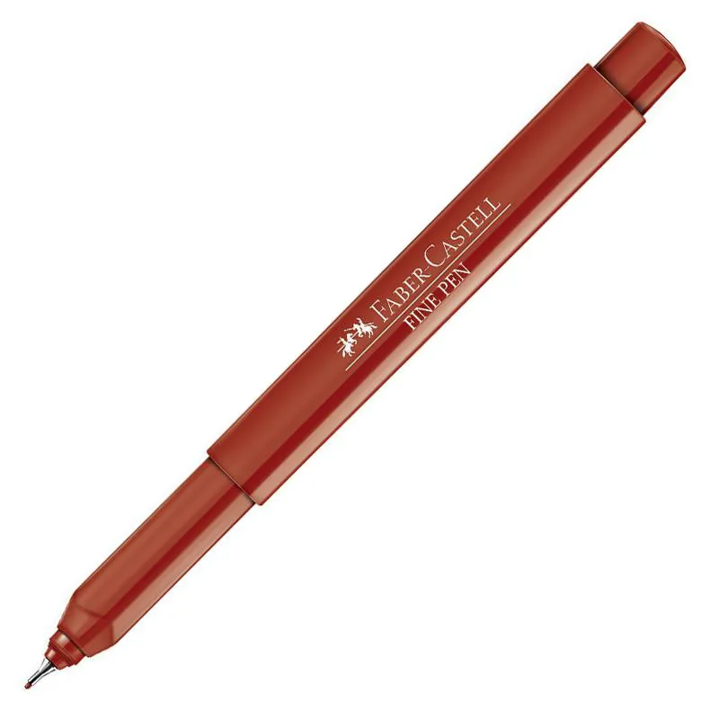 Caneta hidrográfica Fine Pen Vermelho FPB/VMZF - Faber-Castell