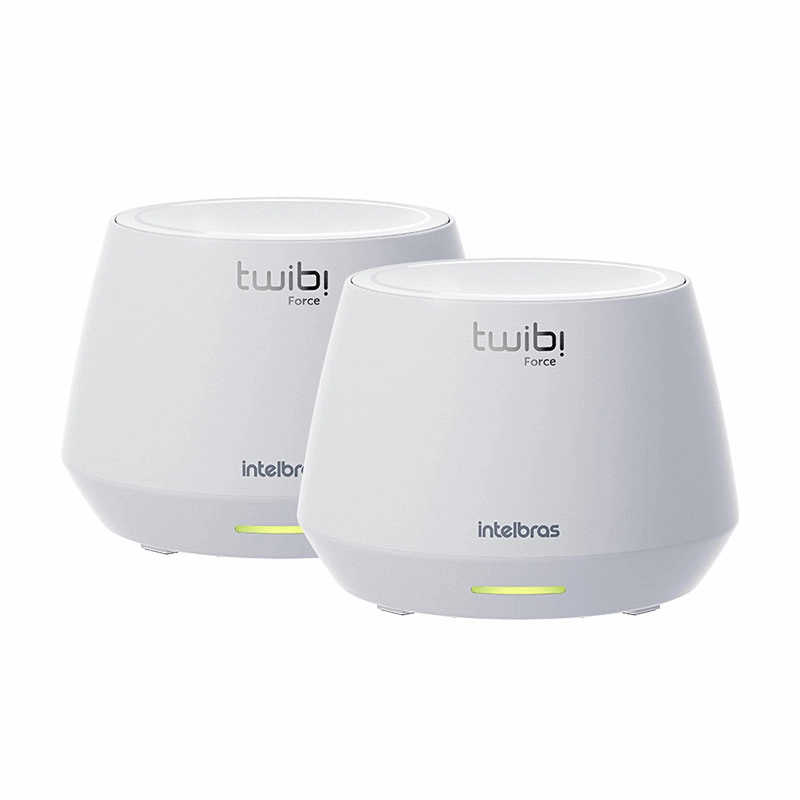 Roteador wifi mesh twibi force AX 1500 com 2 unidades - Intelbras