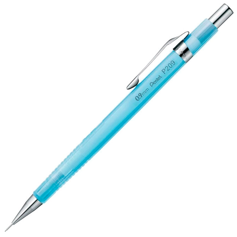 Lapiseira 0.9mm P209 Sharp Clena Azul Transparente - Pentel