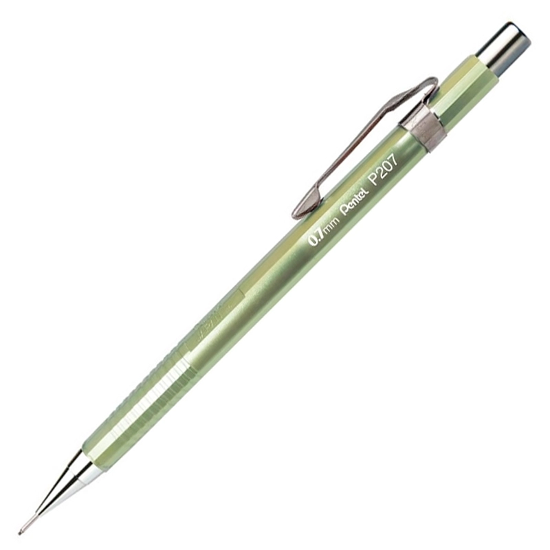 Lapiseira 0.7mm P207 Sharp Metallic Verde Pentel - Escrita - Lepok