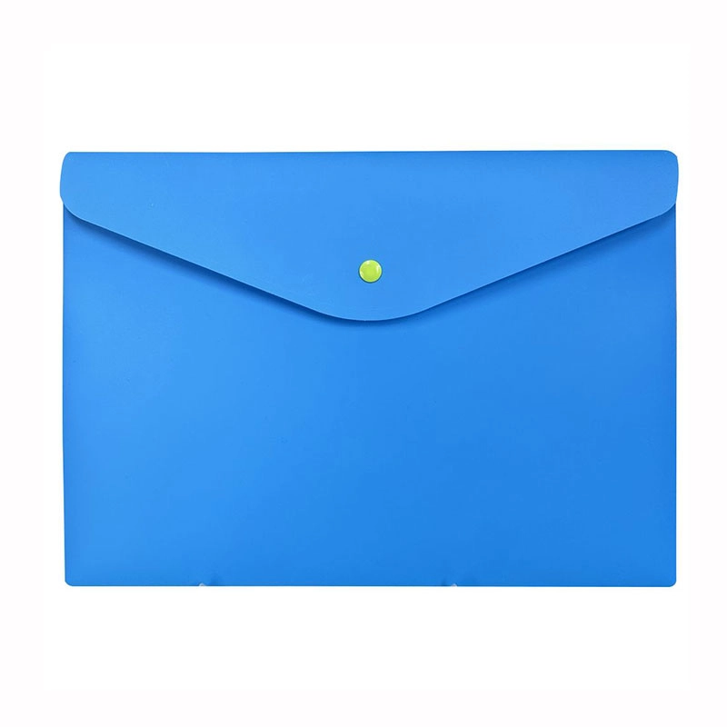 Envelope plástico com botão A4 Full Color Azul 0014.C - Dello