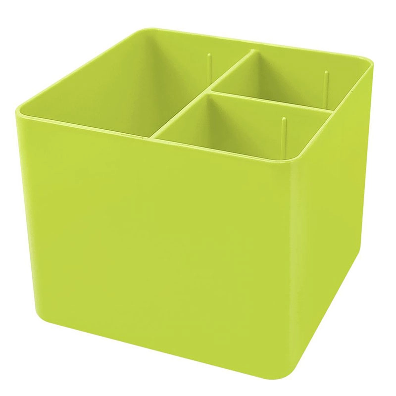 Porta objetos com 3 divisórias Full Color Verde Limão 3020.VL - Dello