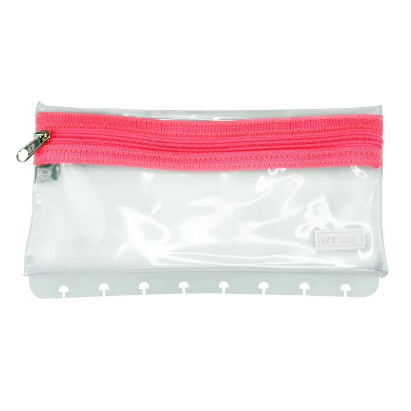 Estojo escolar Crystal Neon Pink CIEI1010 - Caderno Inteligente