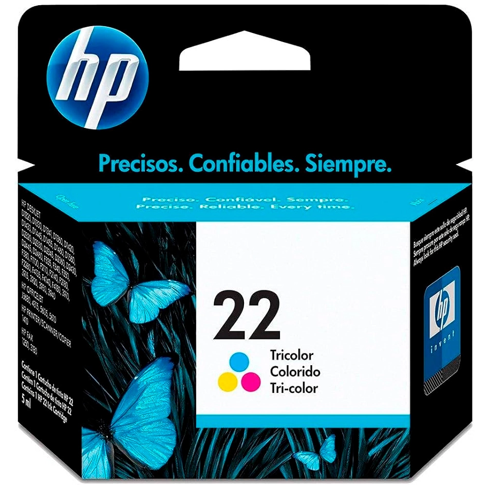 Cartucho HP 22 Original C9352AB cores p/ Officejet J3680, J5508, Deskjet F2224