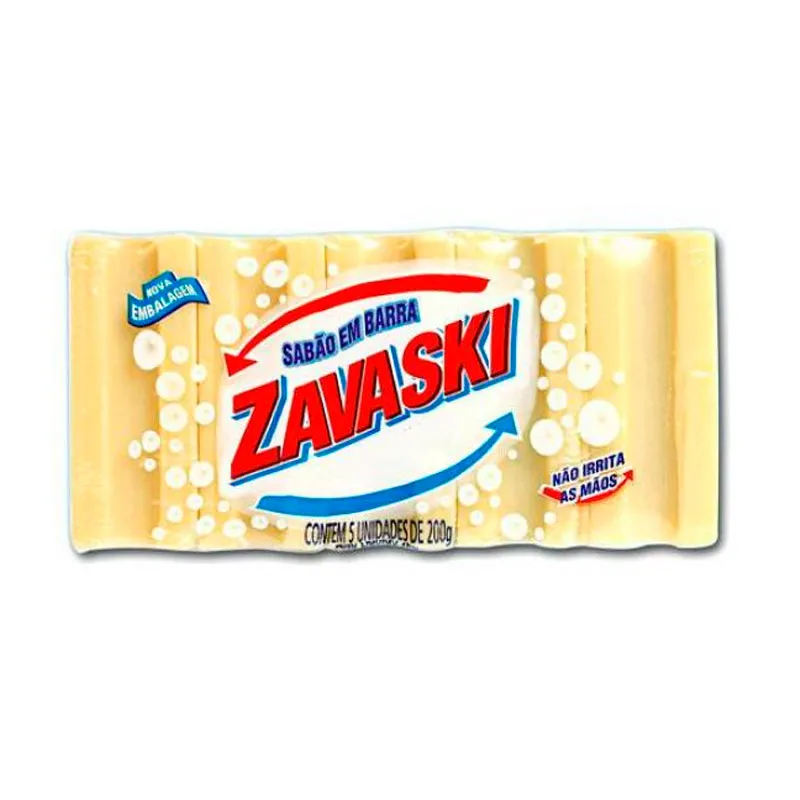 Sabão em barra Neutro 5 unidades - Zavaski