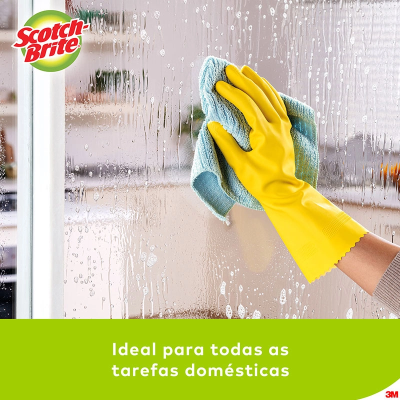 Luva multiuso Scotch-Brite grande limão amarela - 3M