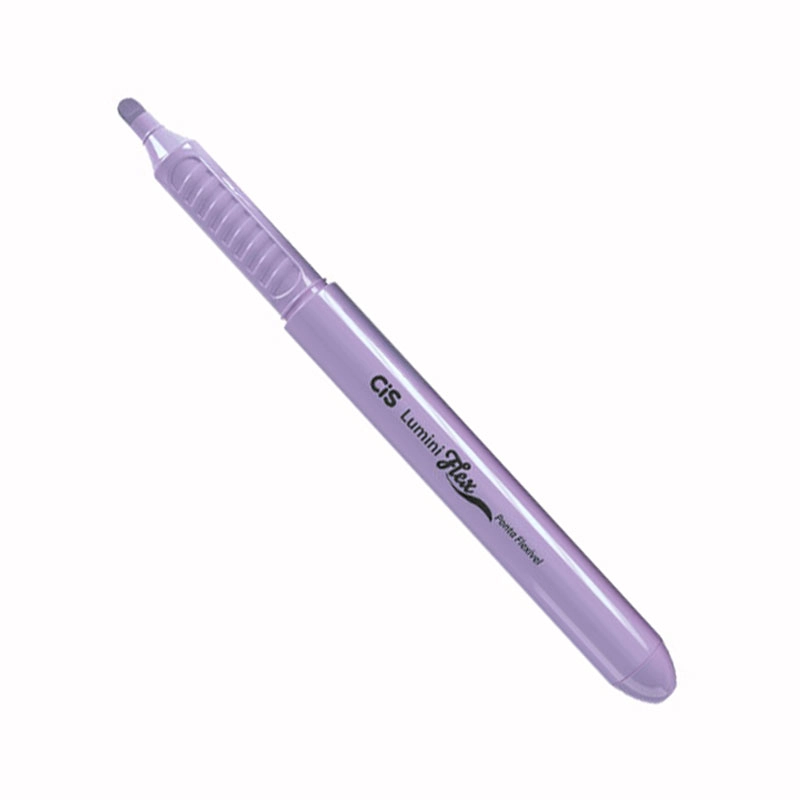 Pincel marca texto Lumini Flex Lilás Pastel - Cis