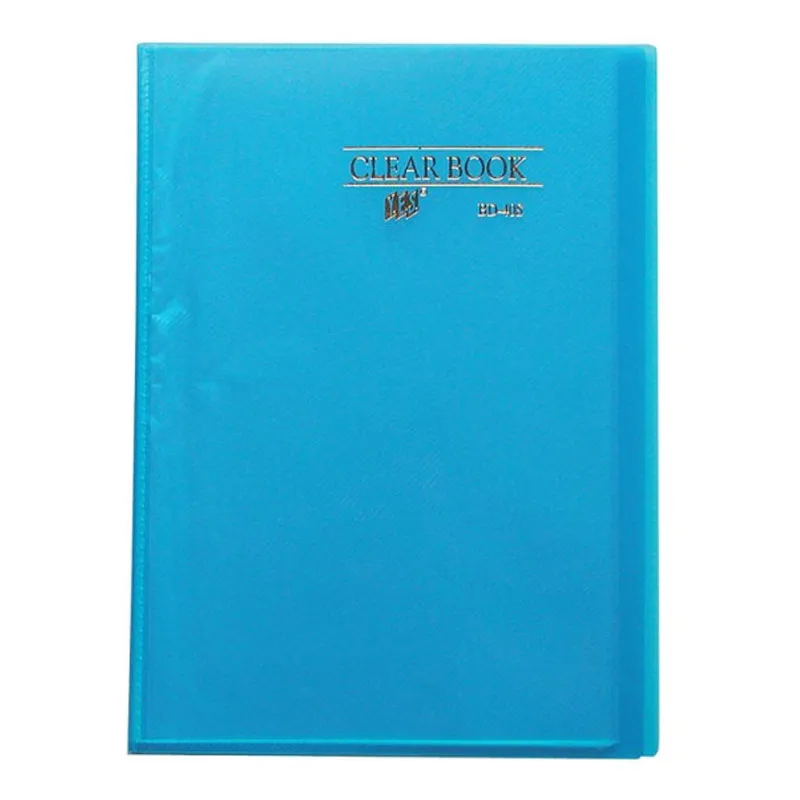 Pasta catálogo transparente ofício Azul BD40S/AZ com 40 plásticos - Yes