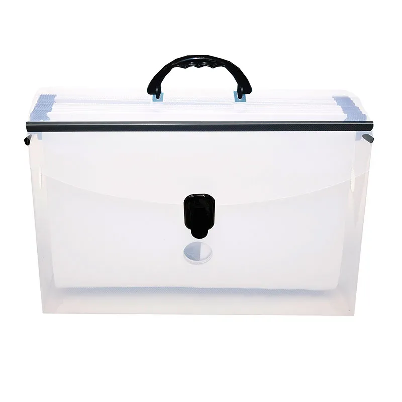 Maleta arquivo Delloplast  com 10 pastas suspensas - Cristal - 0317.H - Dello