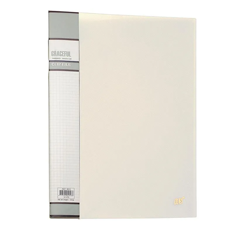 Pasta com grampo mola transparente ofício cristal 911PS - Yes