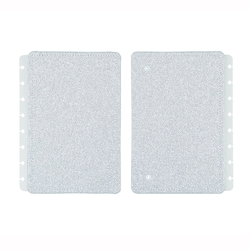 Capa e contra-capa médio Lets Glitter Silver 2.0 CICM3133 - Caderno Inteligente