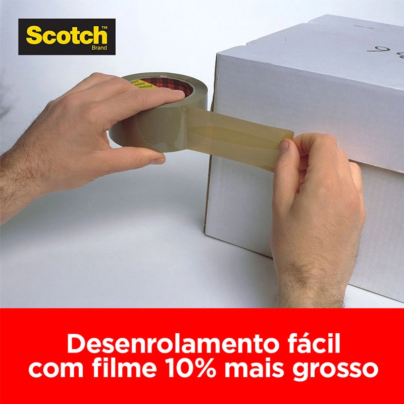Fita para embalagem transparente - 45mm x 45m - 5802 - 3M