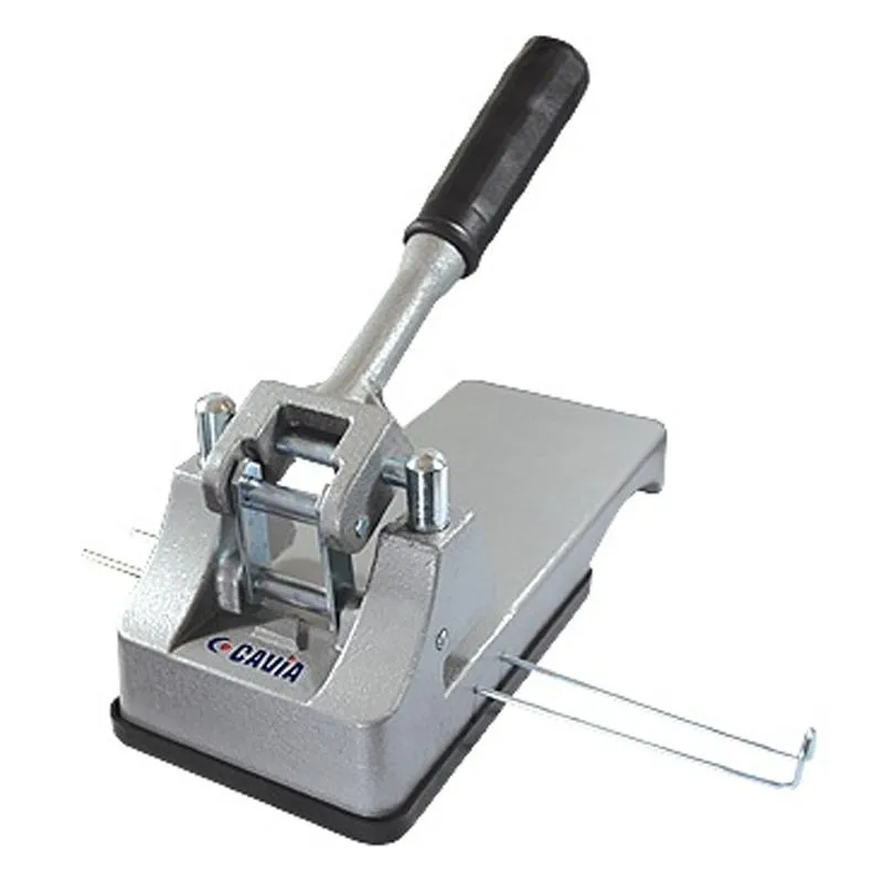 Perfurador de papel 2 furos até 100 folhas ferro fundido CA123 - Cavia