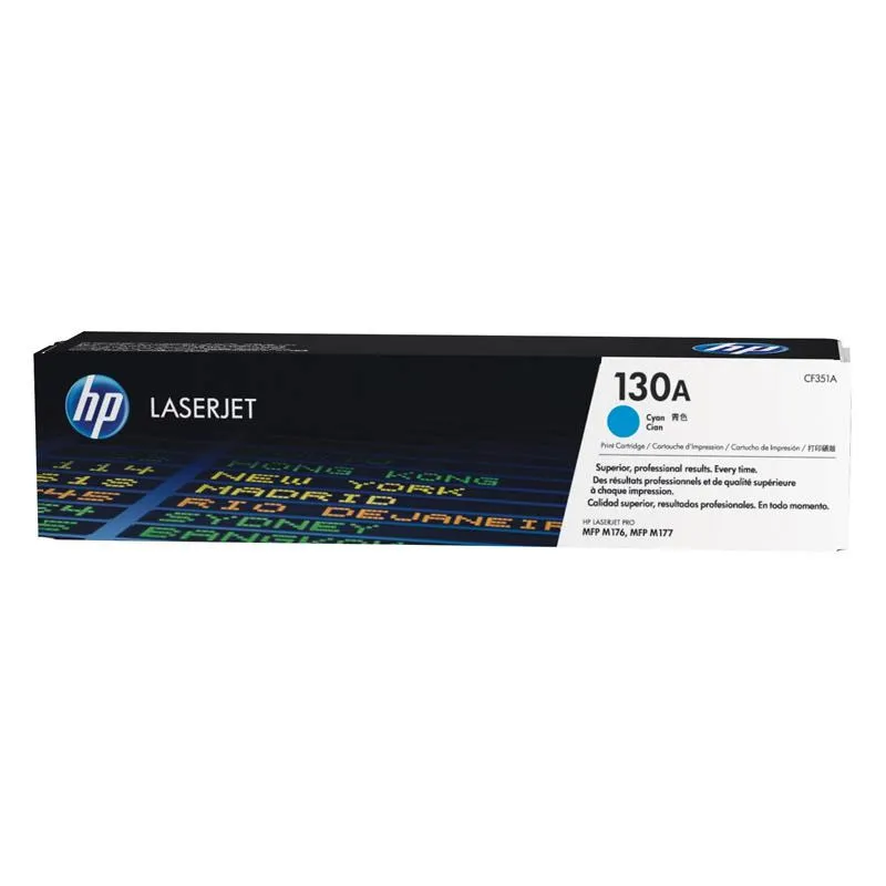 Toner HP 130A Original CF351AB Ciano p/ Laserjet M176n, M177fw