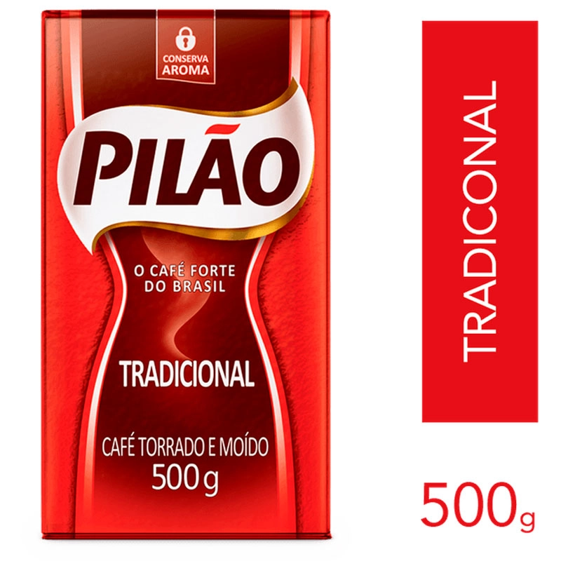 Café em Pó Tradicional 500g vácuo - Pilão
