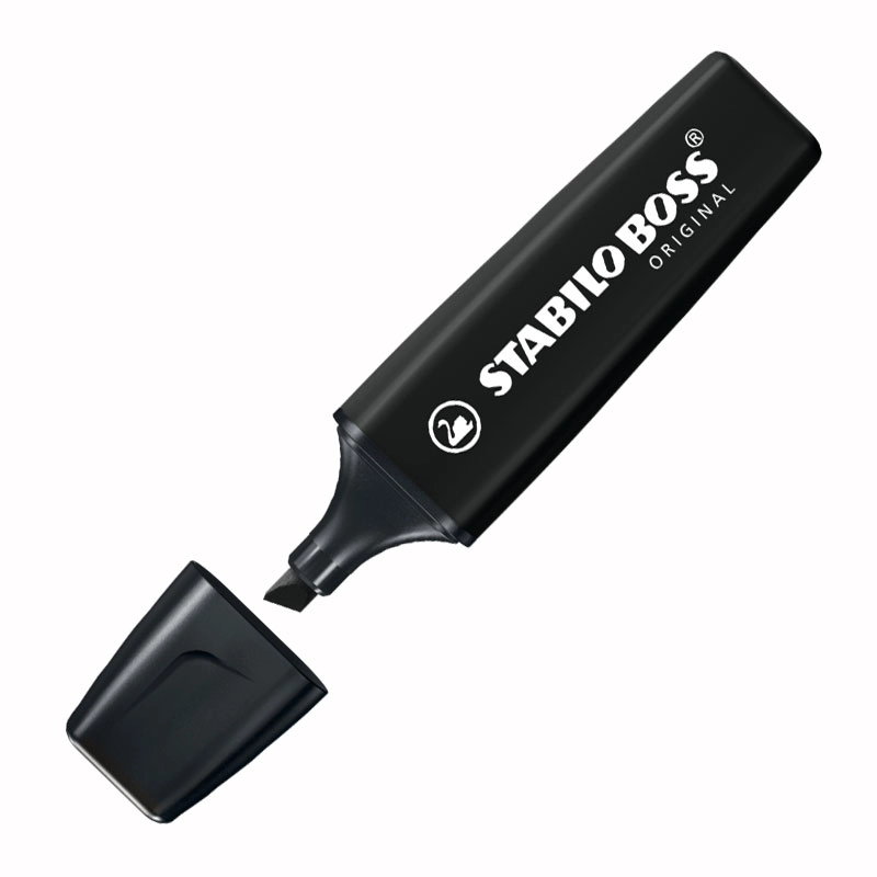 Pincel marca texto Boss Nature Colors Preto - 5.7408 - Stabilo