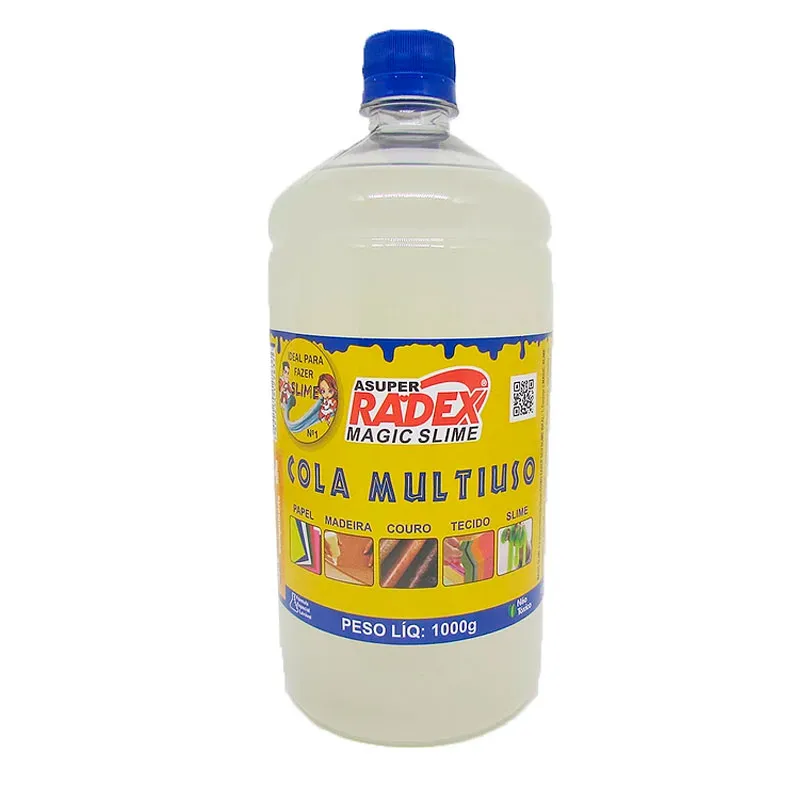 Cola líquida transparente Magic Slime - 1000 gramas - Radex