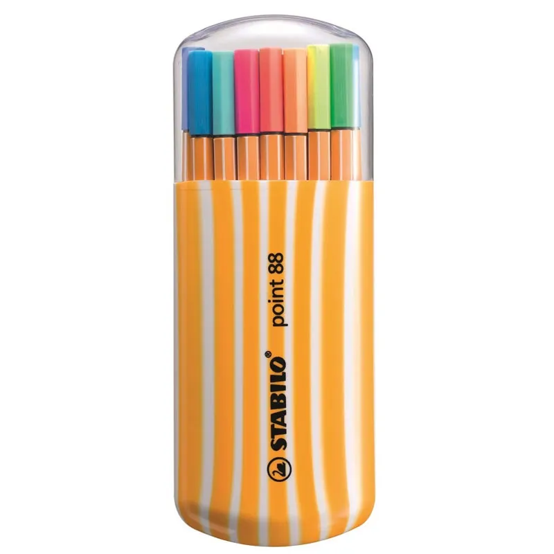 Caneta hidrográfica Fine Point 8820-022 estojo com 20 unidades - Stabilo