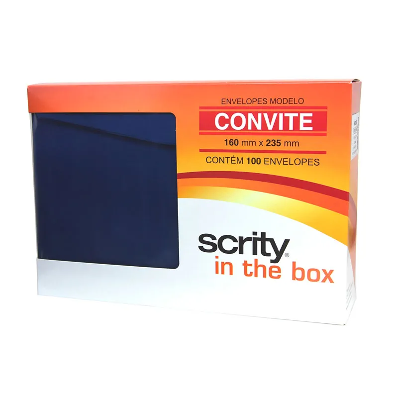 Envelope Color Plus Azul Escuro 160x235mm 100und Scrity