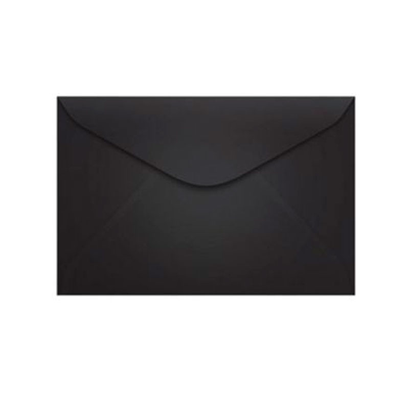 Envelope Color Plus Preto 72x108mm - caixa com 100 unidades - Scrity