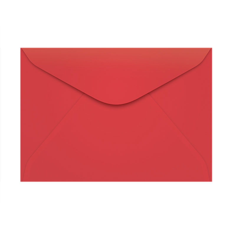 Envelope Color Plus Vermelho 114x162mm - caixa com 100 unidades - Scrity