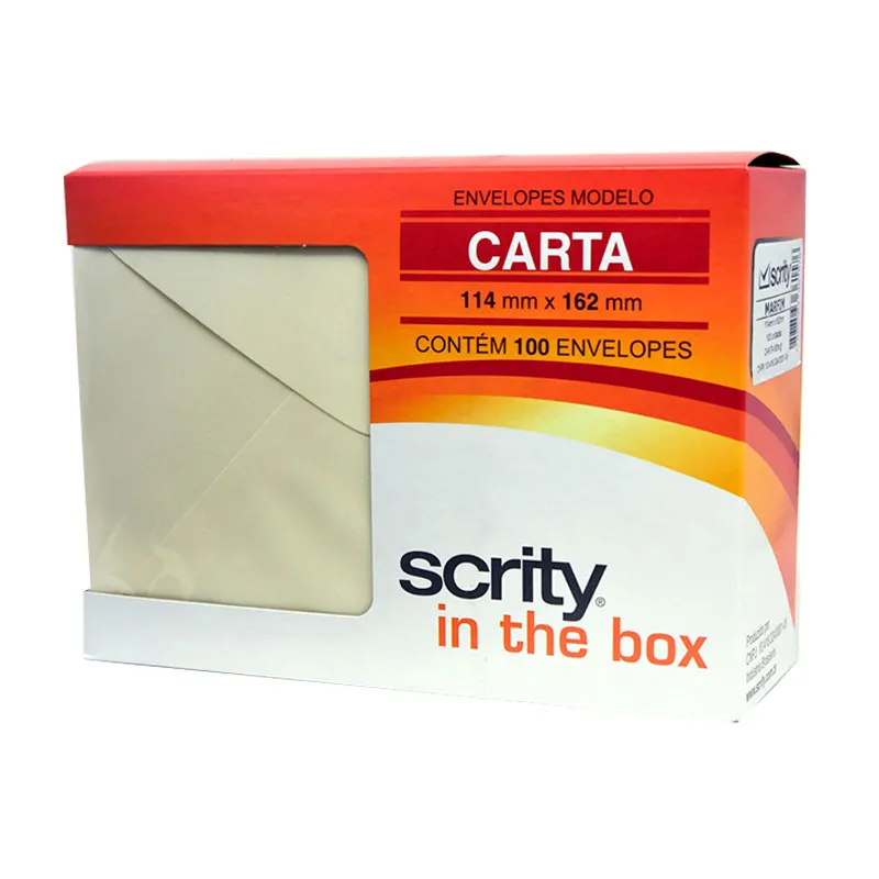 Envelope Color Plus Creme 114x162mm 100und Scrity