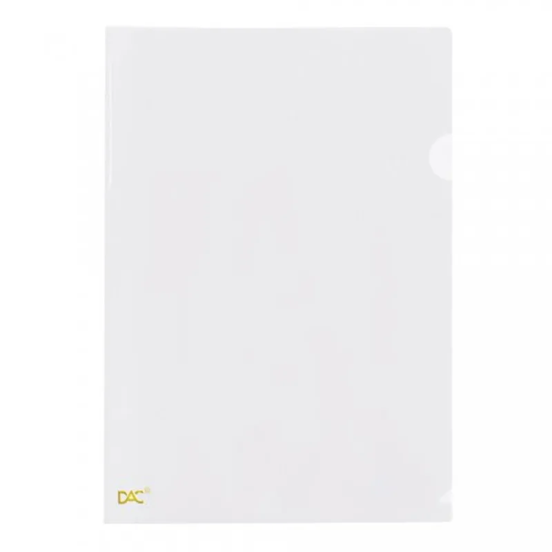 Pasta em L A4 Cristal - 042PP/CR - pacote com 10 unidades  - Dac