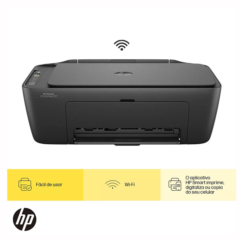 Impressora multifuncional Deskjet Ink Advantage 2874 (6W7G2A) - HP