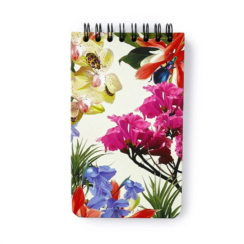 Bloco wire-o espiral pautado com 80 folhas Jóia Natural Insecta Dia - Cicero