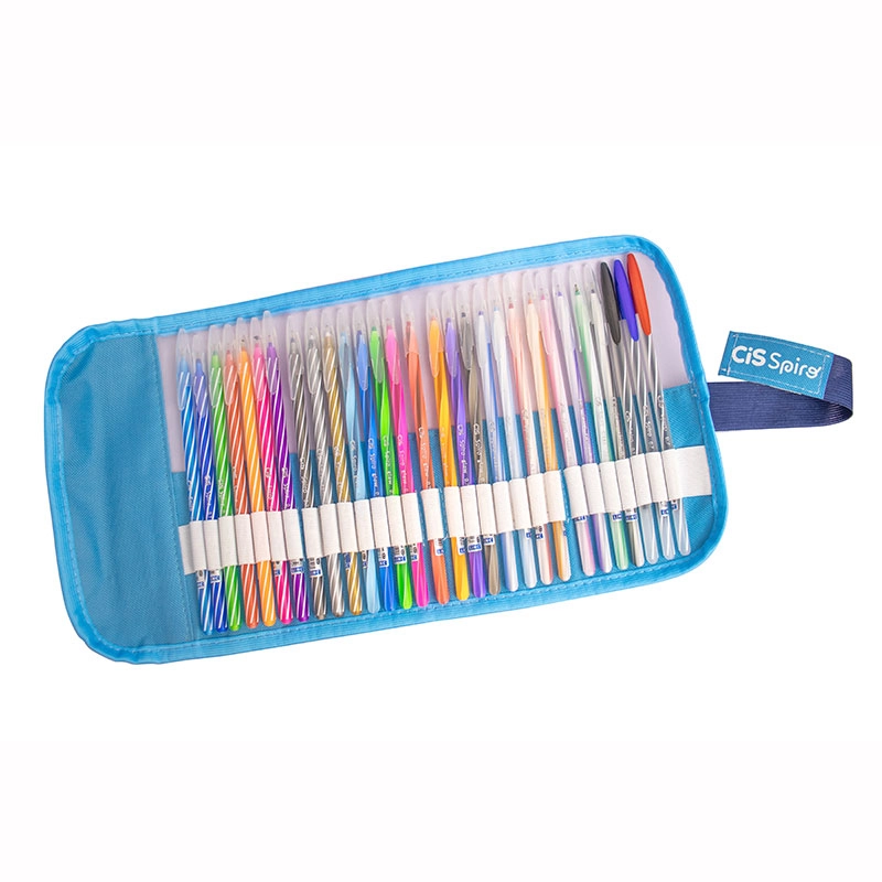 Caneta esferográfica Spiro Rollerset Azul com 29 unidades - Cis