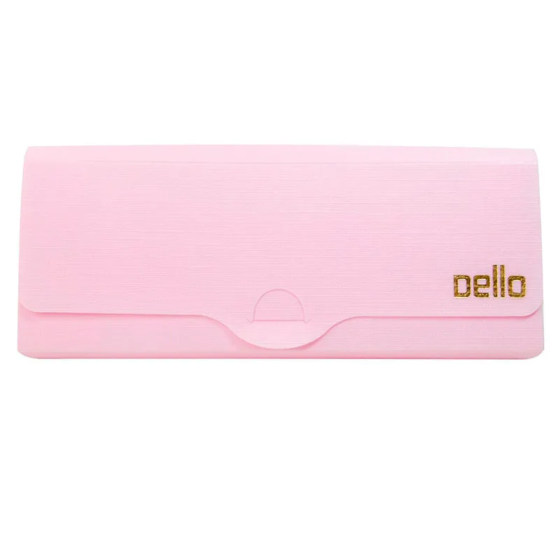 Estojo escolar plástico simples - Linho Serena - Rosa pastel - 8800.WP - Dello