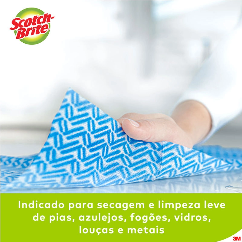 Pano multiuso Scotch Brite - pacote com 5 unidades - 3M