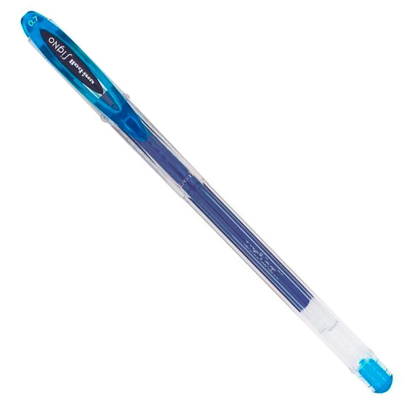 Caneta gel signo 0.7mm - UM-120 - Azul Claro - Uni-ball