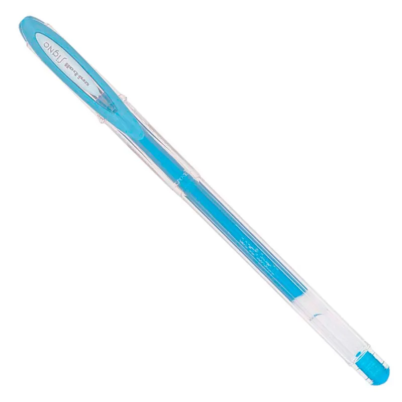 Caneta gel metálica signo 0.7mm - UM-120NM - Azul Claro - Uni-ball