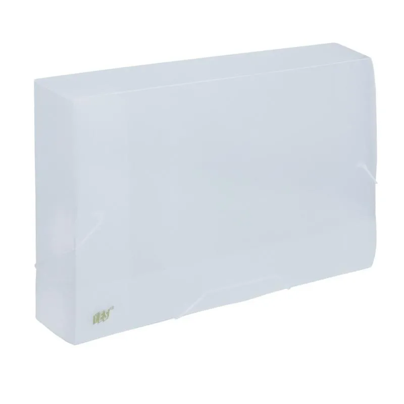 Pasta com aba elástico ofício lombo 50mm - transparente cristal - CX050S/CR - Yes