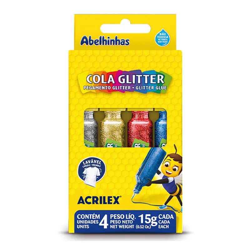 Cola Glitter 4 cores 15g 02924 - Acrilex