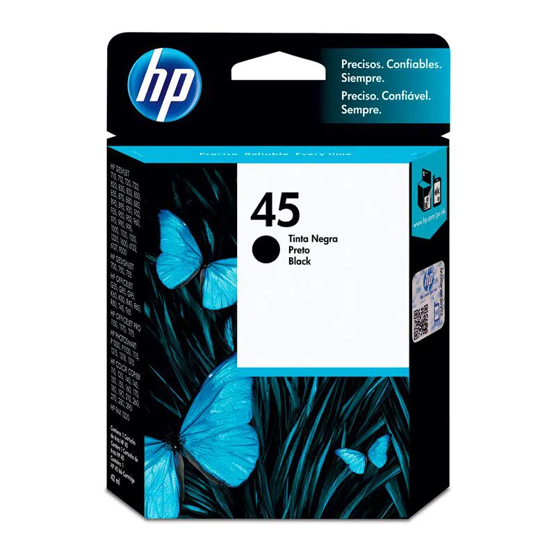 Cartucho HP 45 Original 51645AL preto p/ 815c, 830c, 955c
