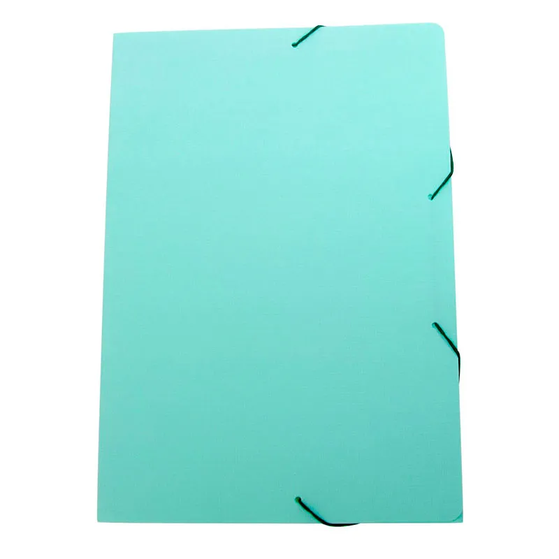 Pasta com aba elástico ofício - Linho Serena - verde pastel - 0246.VP - Dello