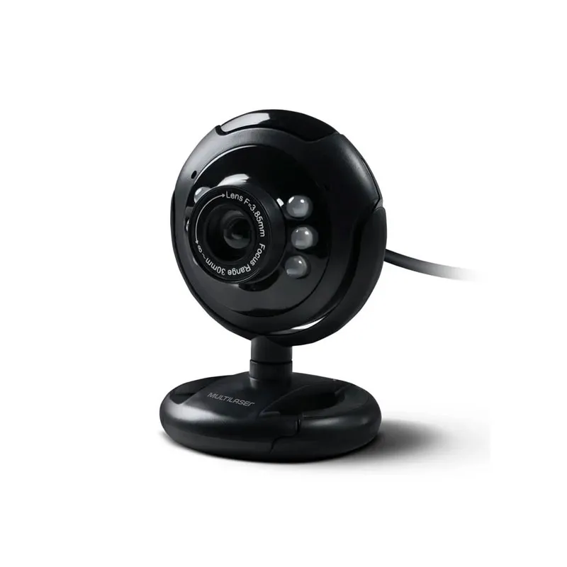 Câmera webcam usb com microfone 16MP - WC045 - Multilaser
