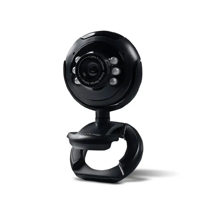 Câmera webcam usb com microfone 16MP - WC045 - Multilaser