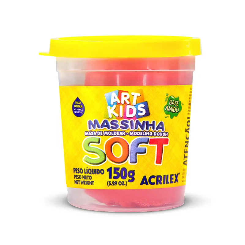 Massa de modelar Soft 150g Vermelho 103 - Acrilex