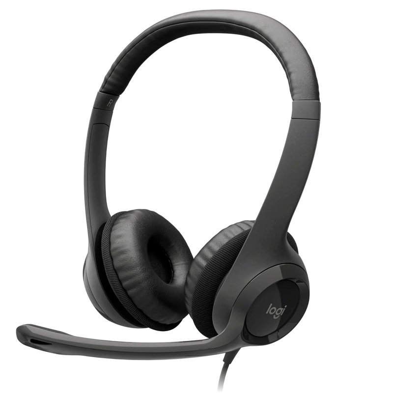 Headset USB H390 Clearchat Comfort Preto - Logitech