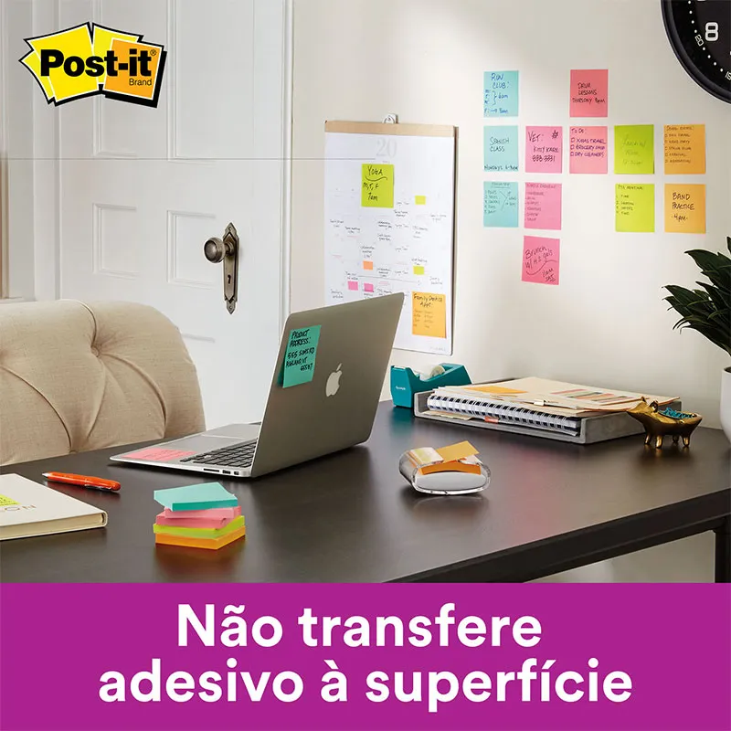 Bloco de notas super adesivas Post-it reciclado Azul Jeans 76x102mm 90 folhas - 3M