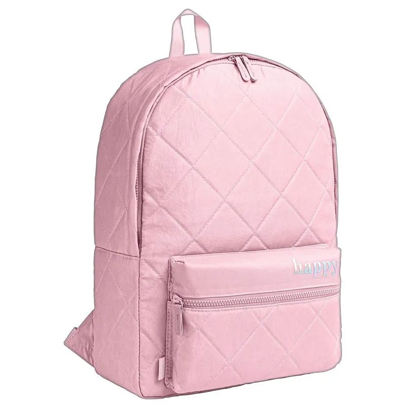 Mochila escolar grande sem roda - 336491 - Happy Rosa - Tilibra