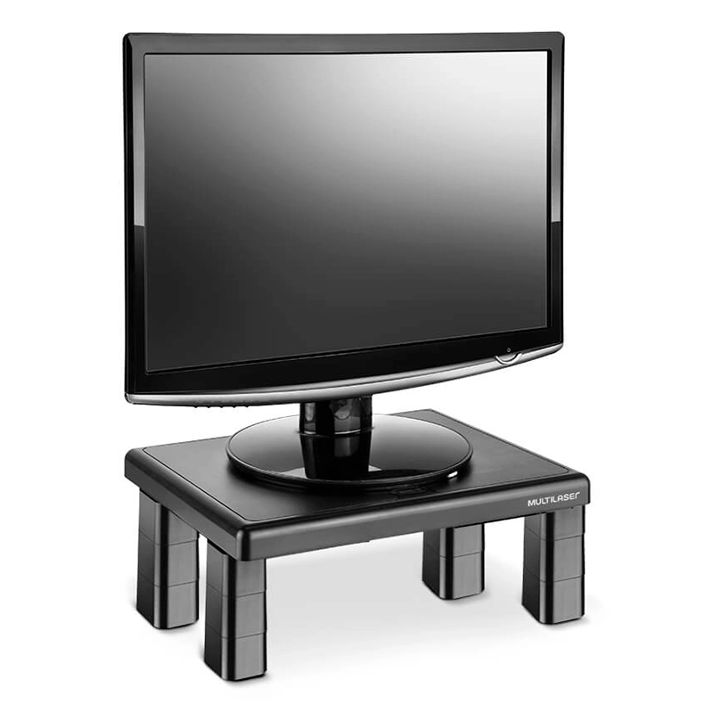 Suporte para monitor quadrado preto 4 níveis de ajuste AC125 - Multilaser